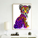 5D DIY Full Drill Diamond Painting Leopard Embroidery Mosaic Kit Home Decor