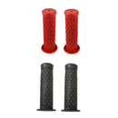 2 Pair Motorbike Motorcycle Handlebar Handle Bar Grips Red and Dark Grey -