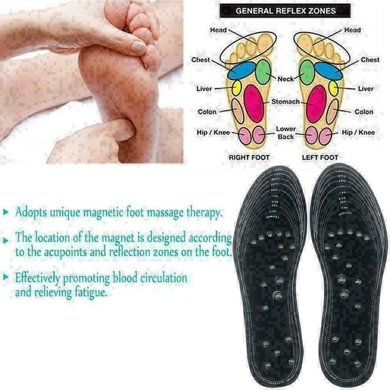Hot MindSole Acupressure Magnetic Massage Foot Therapy Reflexology Pain Rel A5J5