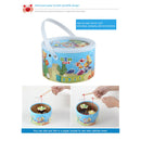 Wooden Two-Pole Sea Animal Fishing Magnetic Toys Set Early Education Game