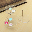 Acrylic Jewelry Organizer Display Necklace Bracelet Round Holder Stand Rack Case