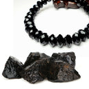 100g Natural Black Tourmaline Crystal Stone DIY Pendant Home Decoration
