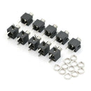 10 Pcs Panel PCB Female 3.5mm Headphone Jack Audio Connectors JR
