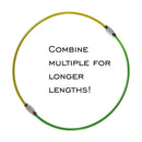 20Pack Colored Nylon Coated Stainless Steel Wire Keychains 2Mm 6.3 Inches A Q9L4