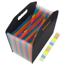 Expanding File Folder 24 Pockets, A4 Letter Size Expandable File Organizer