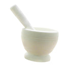 White Garlic Press Ginger Herbs Pepper Spice Pounder Mortar Pestle Kitchen