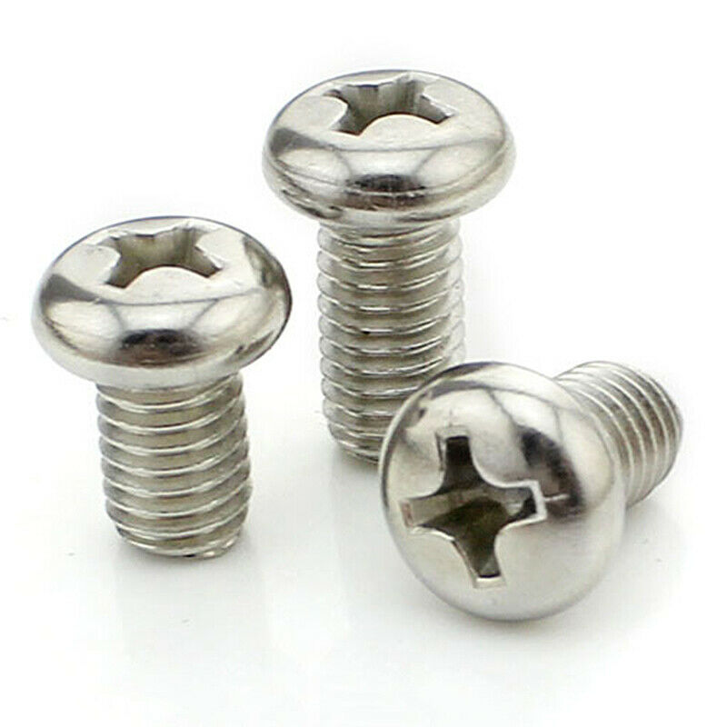 M3x10mm 316 Stainless Steel Phillips Pan Head Machine Screws Fasteners 50 P P5Y3