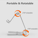 1X(Rotatable Aluminum Alloy Tablet Holder For Ipad Air 1/2 Mini 1/2/3/4 Pro