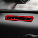 For Ford Mustang 2015-2019 Carbon Fiber Door Air Conditioner Vent Trim Stickers