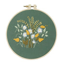 30 X 30cm DIY Flowers Embroidery Kit Needlework Cross Stitch Handwork Craft