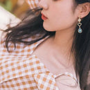 Girls Fresh Star Moon Peacock Sapphire Love Sweet Asymmetric Earrings Ear C