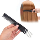 Double ends 2 Use Plastic Metal Hair Brushes Comb Barber Salon Tools Ed JC,aTS3C