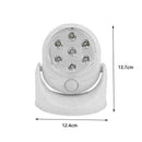 7 LED Light Wireless Motion Activated Detector Auto E7Z4 Battery Powered J7T1