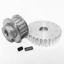 3X(2Pcs Metal Synchronous Pulley Gear Motor Belt Gear Drive Wheel Gear S/N