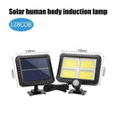 Waterproof 128 LEDs Solar Power COB Motion Sensor Wall Light Outdoor Garden Lamp