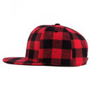 WuKe Plaid Snapback Hip Hop Cap Baseball Skateboard Hip Hop Cap Men Women B