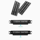 Luminous Rotatable Car Temporary Parking Card Phone Number Plate(Black)