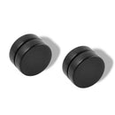 Cool punk Mens Women Non Piercing Clip On Round Magnetic Stud Earrings 1Pair