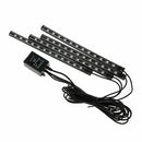 Car Foot Lamp Ambient Lights LED 7 Colors USB Wireless Remote Control Multi Mode