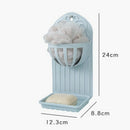 New Creative Double-Layer Kitchen Bathroom Shelf Wall Paste Soap Box Shelf  I6V3