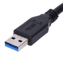 13inch Super Speed USB 3.0 Type A Male to Female BLACK Extension Cable
