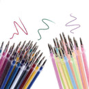 100pcs Refill With 10pcs Pen Case Colorful Gel Pen Delicate Refill L1O1 A7B5