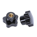 5Pcs M8 Female Thread 32mm Star Head Clamping Nuts Knob Grip Handle V4P5
