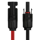 1Pair 2.5mm*1M MC4 Solar Cables Connector Plug Black Red Parallel Extend Cabl-
