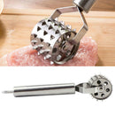 Meat Tenderizer StainlessSteel Hammer Beater Mallet Heavy Duty Teeth Steak Tool