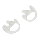 2 Way Walkie Talkie Headset PTT Mic Acoustic Tube Earpiece + Silicone Earbud