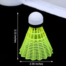 12 Pcs Yellow White Plastic Badminton Ball Shuttlecocks Sport Traini3C