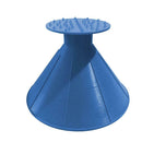 Ice Scraper Shovel Cone Shaped Car Windshield Snow Remover (Blue)