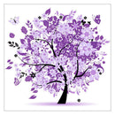 5D DIY Diamond Painting Happiness Tree Cross Stitch Embroidery (Purple)