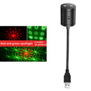 Star Projector Night Light USB Night Atmoshere Light Red Green 16 Pattern