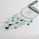 Dream Catcher - Linen Tassel Ring Girls Kids Nursery Dreamcatcher Ring Green