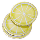 8pcs Lemon Paper Cake Dish Disposable Plates Birthday Party Decor 23cm