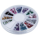 1.5mm 1800 Nail Art Rhinestone Glitter Tip Mix Gems