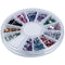 1.5mm 1800 Nail Art Rhinestone Glitter Tip Mix Gems