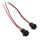 2x T10 194 LED Bulb Socket Holder Harness Female Plugs Adapter Connector