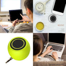 2x Mini Speaker 3W 3.5mm AUX Audio Jack for Mobile Phone Computer Green+Blue