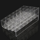 24 Trapezoid Clear Display Lipstick Stand Case Organizer Makeup Cosmetic Holders