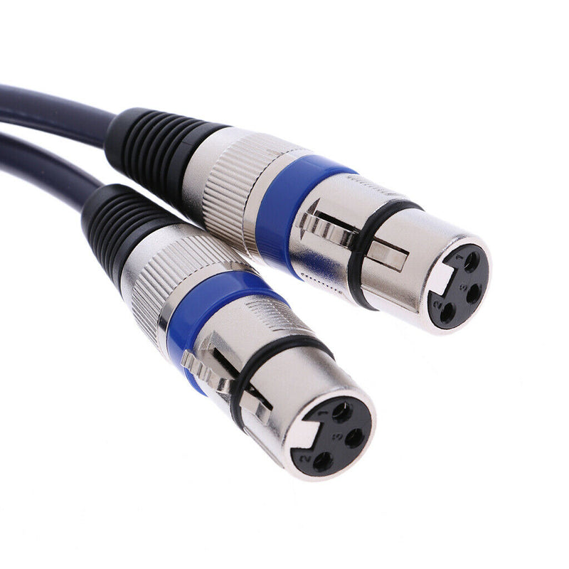 Dual Female XLR to Male RCA Cable 2 XLR to 2 RCA Plug Audio Cord 1M