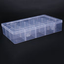 15 Compartment Plastic Storage Box Jewelry/Earring/Tool Container Organizer