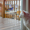 Window Feeder Feed & Water Garden Bird Viewing Table Perch With Suction