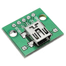 10Pcs Mini Usb To Dip Female Head Mini-5P Patch To Dip 2.54Mm Adapter Board N1V3