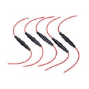 5pcs 5x20mm AGC Glass Fuse Holder With Wire Inline screw type ME
