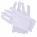 5 Pairs White Gloves Inspection Cotton Work Jewelry Lightweight Hight Quality