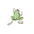Cute Frog Shape Rhinestone Brooch Pins Clip Animal Jewelry Party Decor