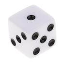 Pack of 20 Black+White Square 6 Sided Dices Die 0.62inch for Party Casino Table