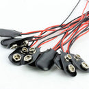 10Pcs 9V 9 VOLT SNAP ON BATTERY CLIP CONNECTOR I-TYPE